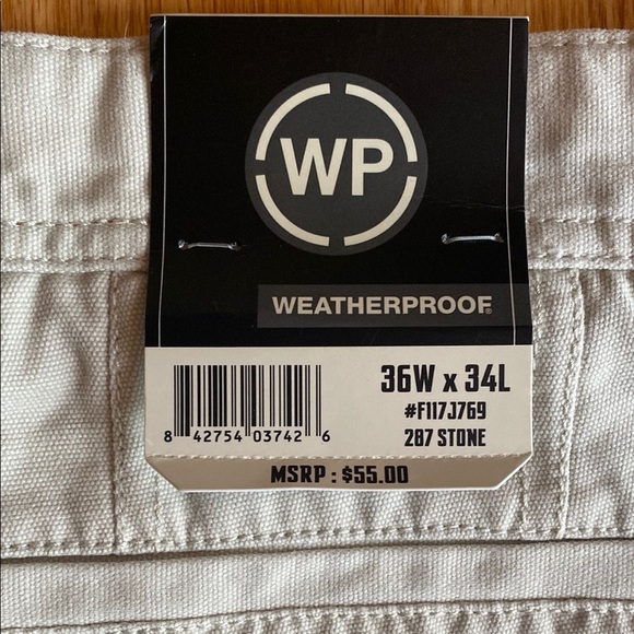 Weatherproof Men's Light Tan Chinos NWT - Picture 3 of 5